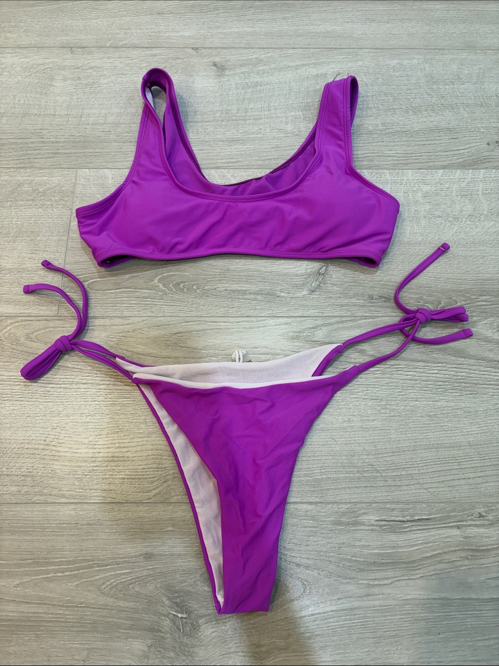 Women's Purple Tie-Side Bikini Set
